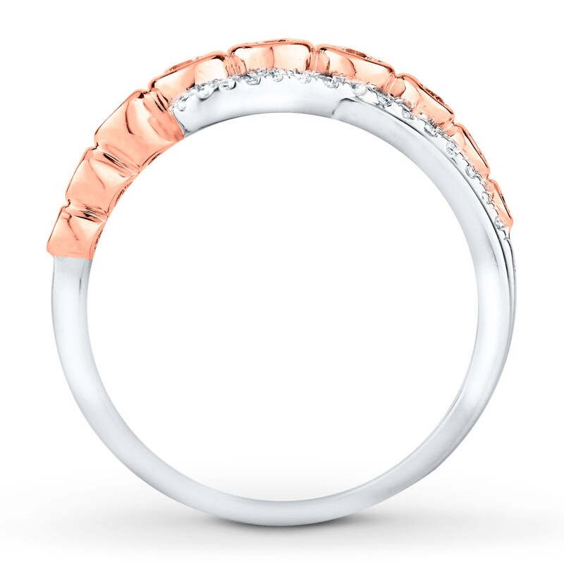 Main Image 2 of Adore Diamond Anniversary Band 1/2 ct tw Bezel-set 14K Two-Tone Gold