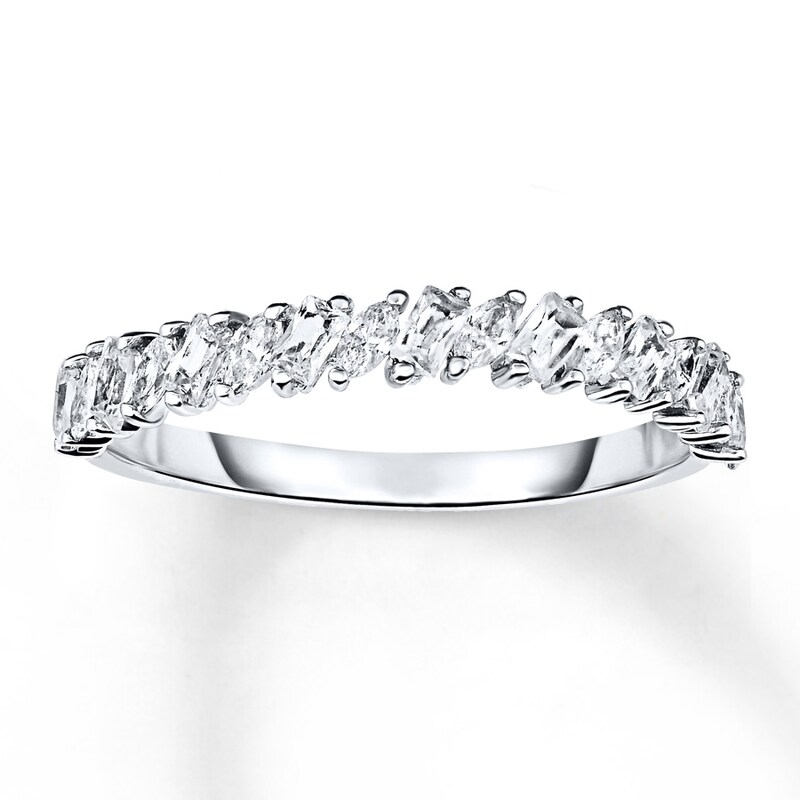 Diamond Anniversary Band 1/2 ct tw Marquise/Baguette 10K Gold