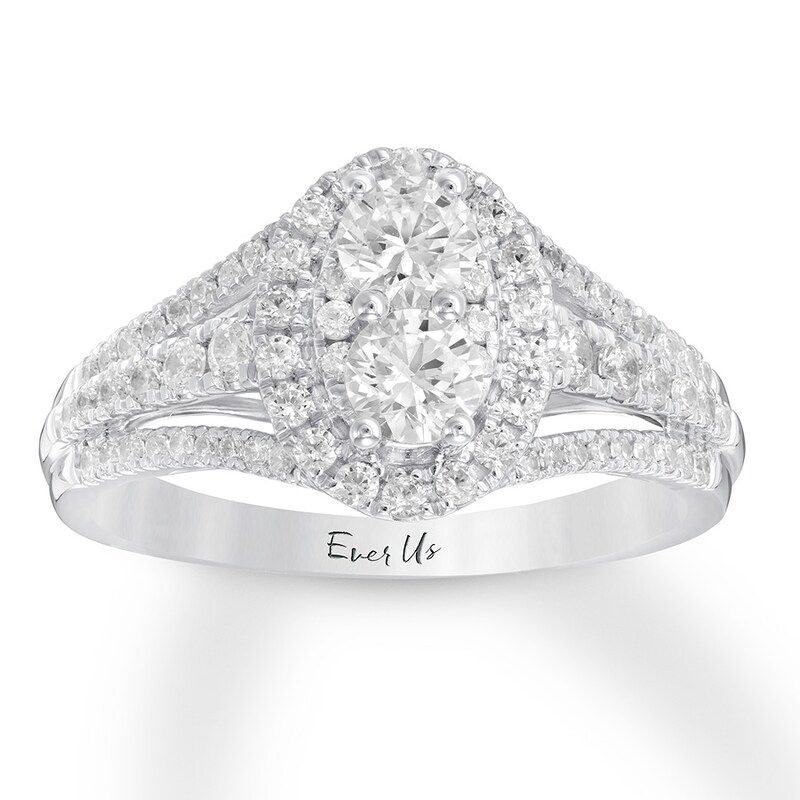 Ever Us Diamond Engagement Ring 1 ct tw 14K White Gold