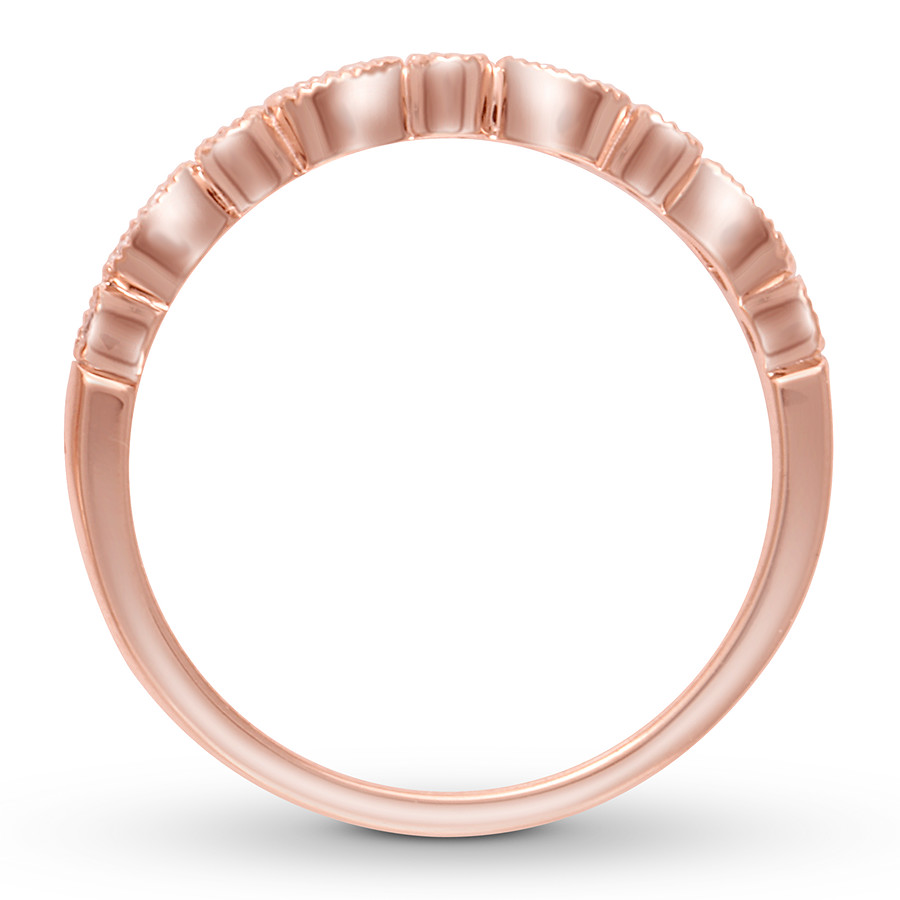 Diamond Anniversary Band 1/15 ct tw Round-cut 14K Rose Gold