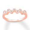 Thumbnail Image 1 of Adore Diamond Anniversary Band 1/10 ct tw Bezel-set 10K Rose Gold