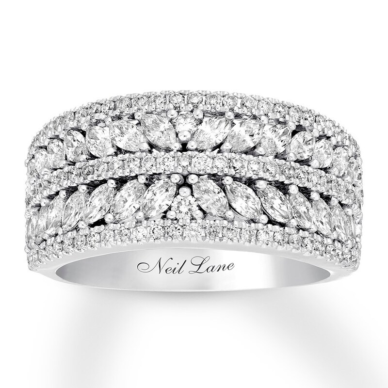 Neil Lane Bridal Diamond Anniversary Band 1-1/2 ct tw 14K White Gold