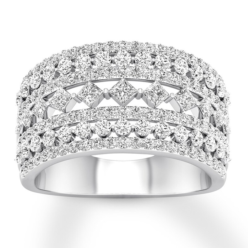 Main Image 1 of Adore Diamond Anniversary Band 1-1/3 ct tw 14K White Gold
