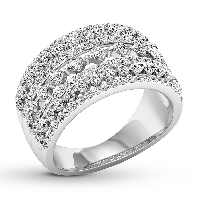 Main Image 4 of Adore Diamond Anniversary Band 1-1/3 ct tw 14K White Gold