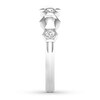 Thumbnail Image 2 of Geometric Diamond Anniversary Band 1/10 ct tw 10K White Gold