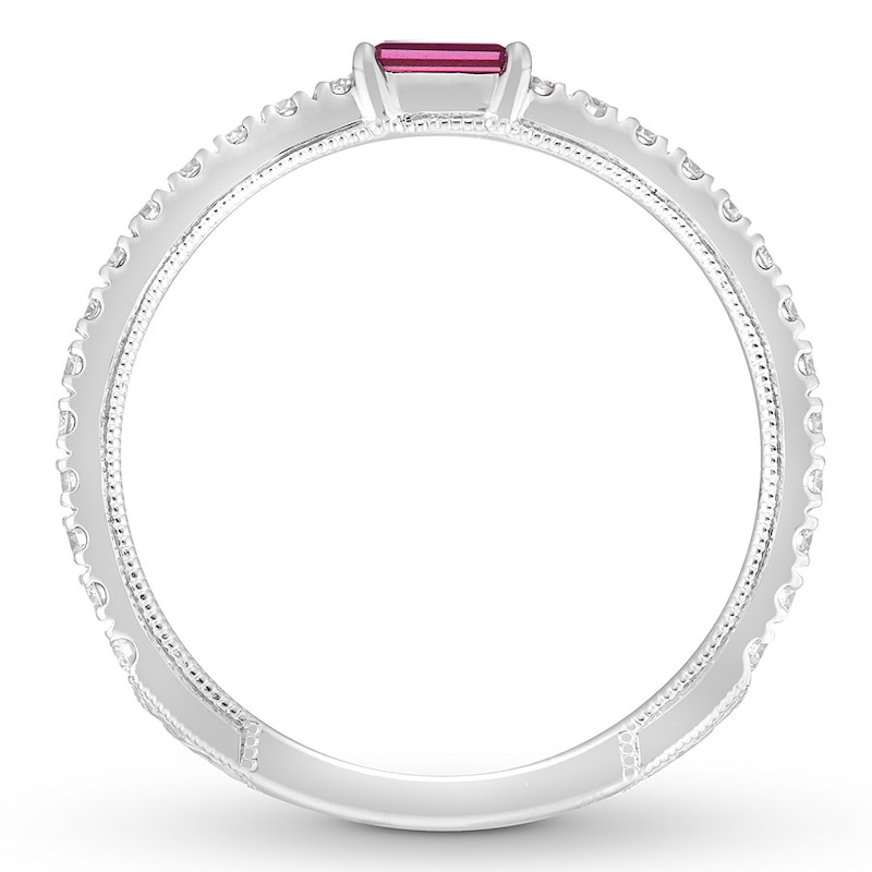 Main Image 2 of Neil Lane Ruby Anniversary Band 1/3 ct tw Diamonds 14K White Gold