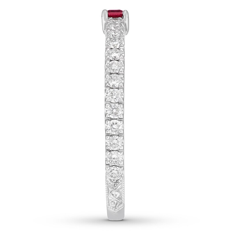 Main Image 3 of Neil Lane Ruby Anniversary Band 1/3 ct tw Diamonds 14K White Gold