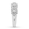 THE LEO Diamond Anniversary Ring 7/8 ct tw Princess & Round-cut 14K White Gold