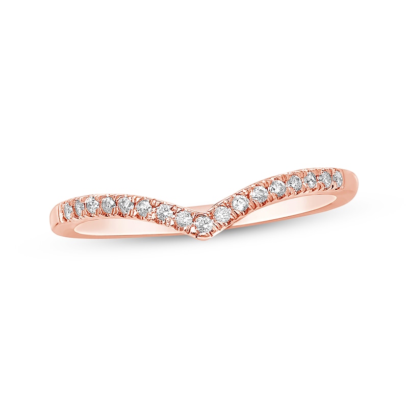 Main Image 1 of Diamond Anniversary Band 1/10 ct tw Round-cut 10K Rose Gold