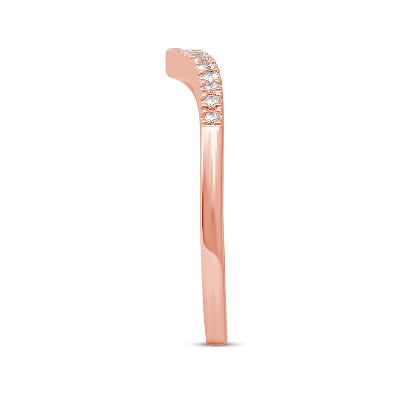 Main Image 2 of Diamond Anniversary Band 1/10 ct tw Round-cut 10K Rose Gold