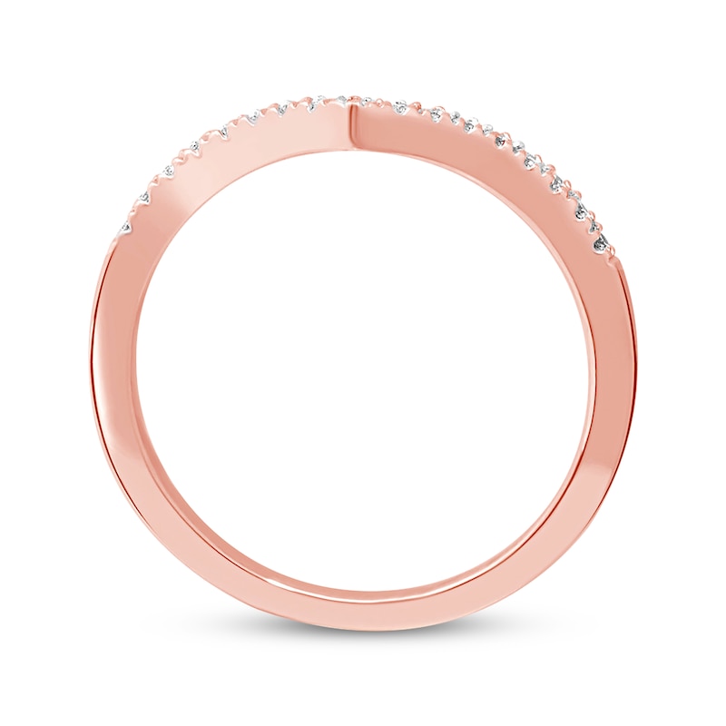 Main Image 3 of Diamond Anniversary Band 1/10 ct tw Round-cut 10K Rose Gold