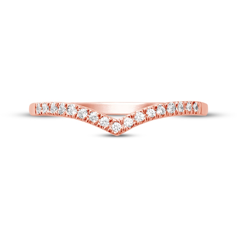 Main Image 4 of Diamond Anniversary Band 1/10 ct tw Round-cut 10K Rose Gold