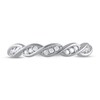 Diamond Anniversary Ring 1/10 ct tw 10K White Gold