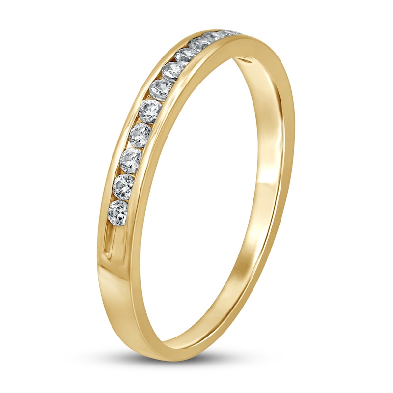 Main Image 2 of Diamond Anniversary Ring 1/6 ct tw Round-cut 10K Yellow Gold