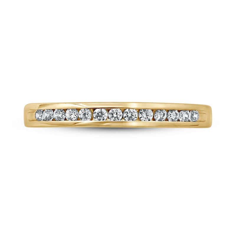 Main Image 3 of Diamond Anniversary Ring 1/6 ct tw Round-cut 10K Yellow Gold