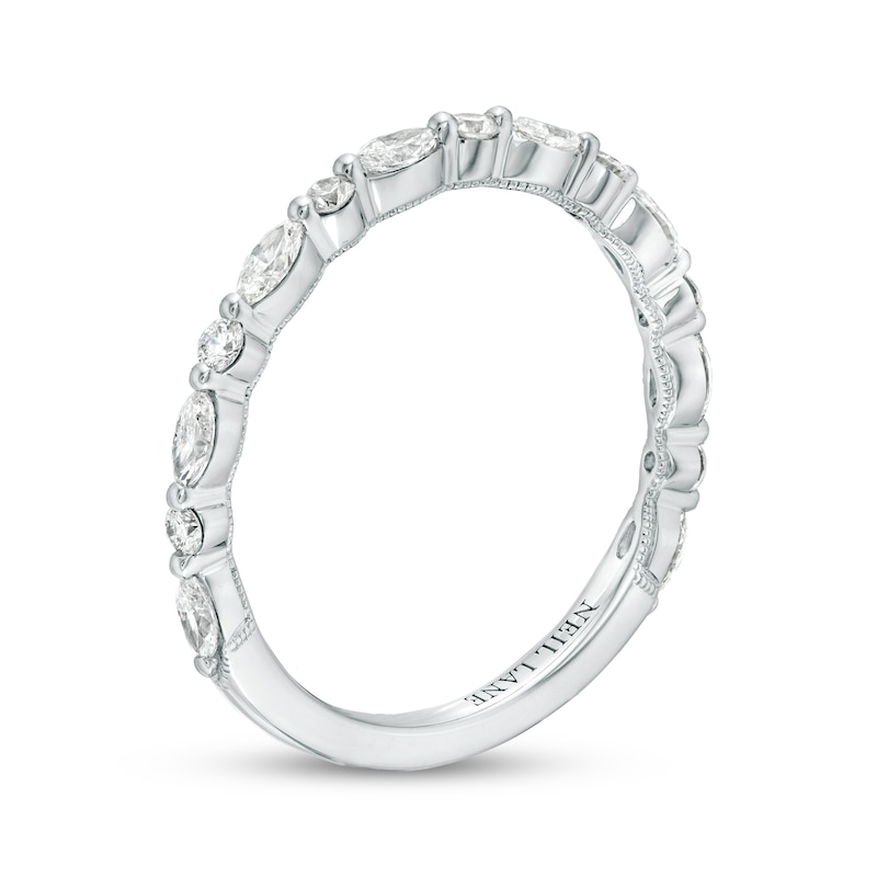 Main Image 4 of Neil Lane Premiere Marquise & Round-Cut Diamond Anniversary Ring 1/2 ct tw 14K White Gold