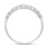 Round & Baguette-cut Diamond Anniversary Band 3/8 ct tw 14K White Gold
