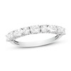 Round & Oval-cut Diamond Anniversary Band 3/4 ct tw 14K White Gold