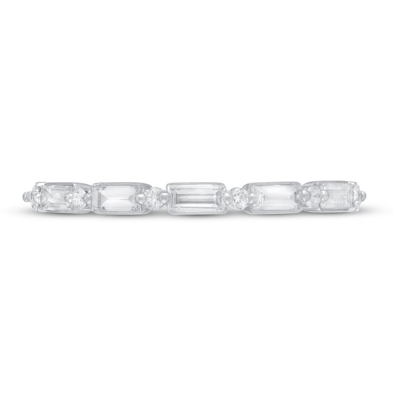 Main Image 3 of Neil Lane Premiere Diamond Anniversary Ring 1/2 ct tw Baguette/Round 14K White Gold