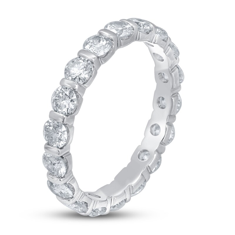 Main Image 2 of Adore Diamond Anniversary Eternity Band 2 ct tw Round-cut 14K White Gold