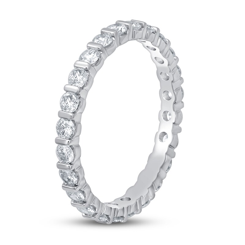 Diamond Anniversary Eternity Band 1 ct tw Round-cut 14K White Gold