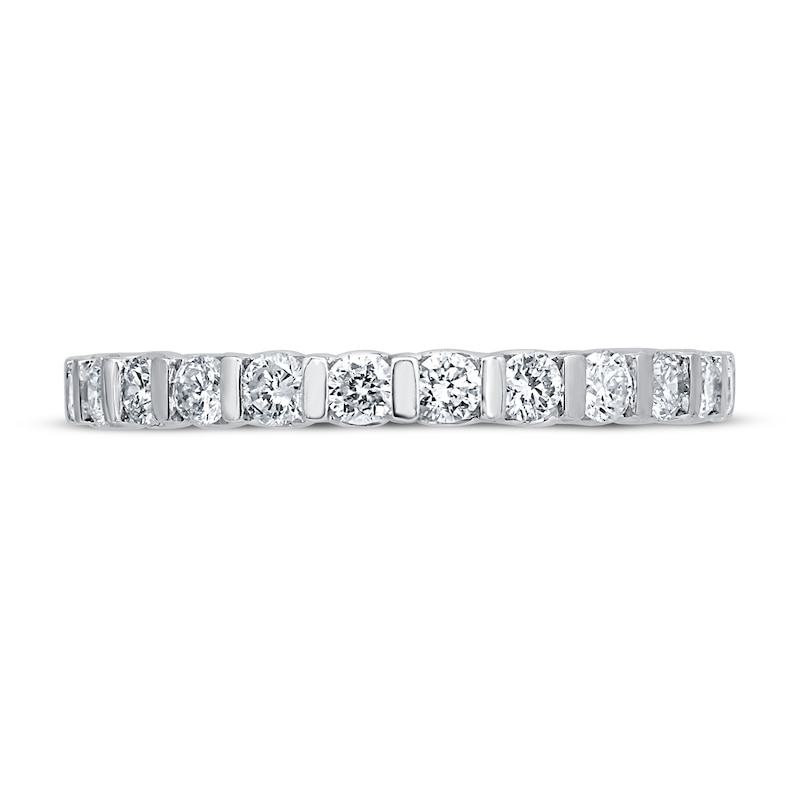 Diamond Anniversary Eternity Band 1 ct tw Round-cut 14K White Gold