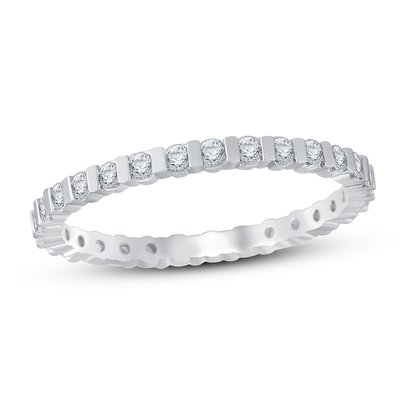 Diamond Anniversary Eternity Band 1/2 ct tw Round-cut 14K White Gold