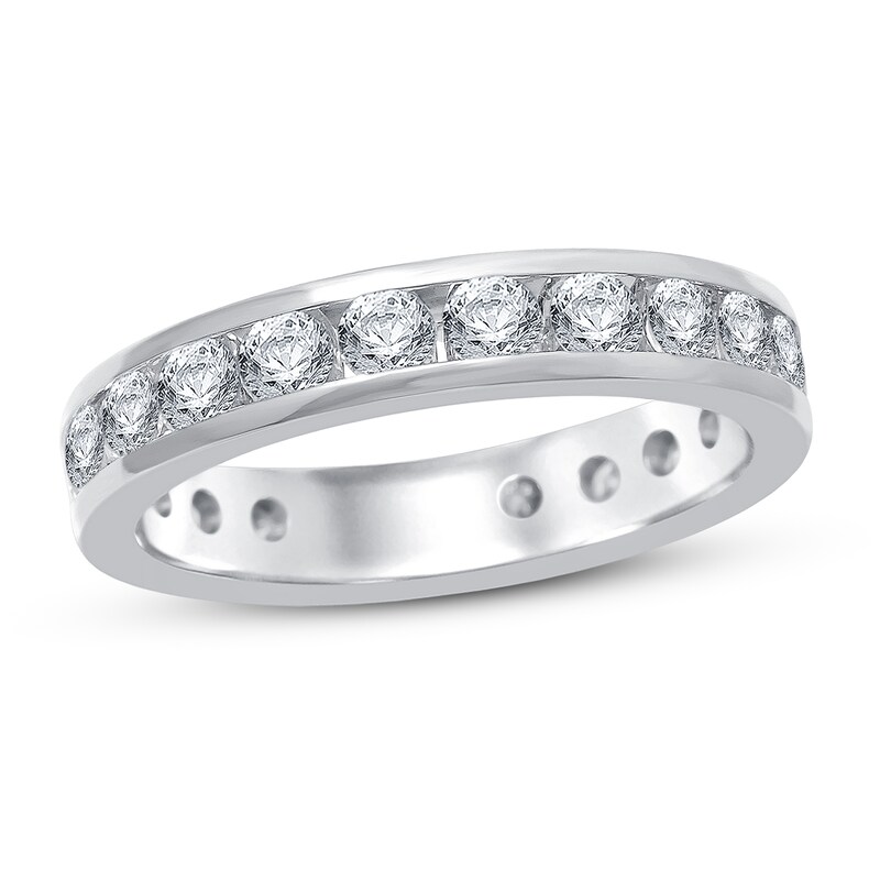 Diamond Anniversary Eternity Band 2 ct tw Round-cut 14K White Gold