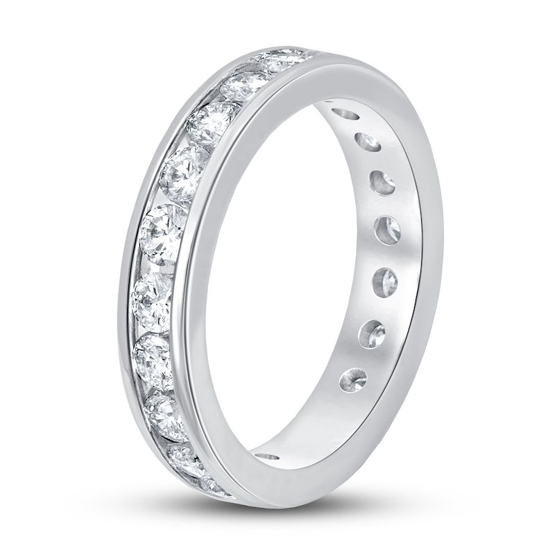 Diamond Anniversary Eternity Band 2 ct tw Round-cut 14K White Gold