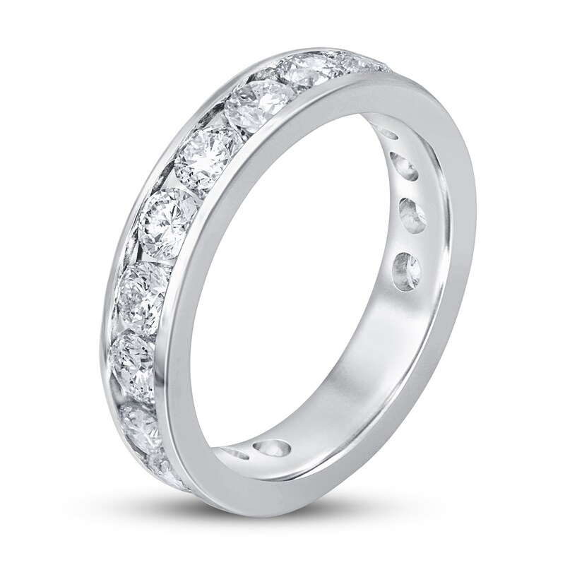 Diamond Anniversary Eternity Band 3 ct tw Round-cut 14K White Gold