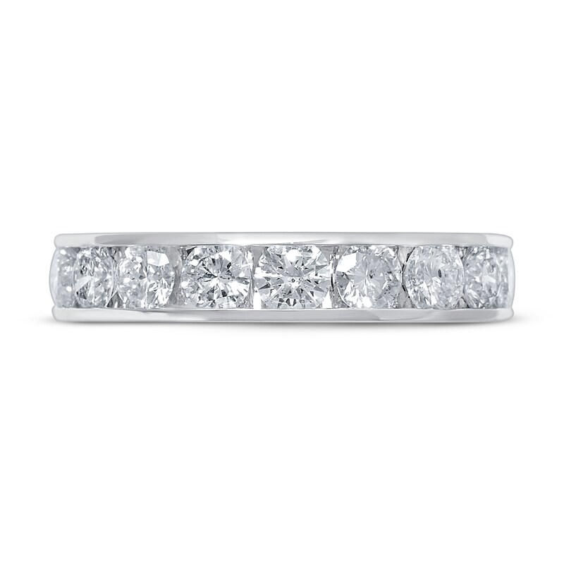 Diamond Anniversary Eternity Band 3 ct tw Round-cut 14K White Gold