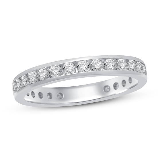 Adore Diamond Anniversary Eternity Band 1 ct tw Round-cut 14K White Gold