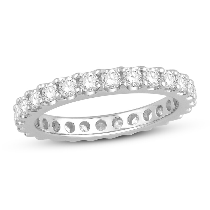 Main Image 1 of Adore Diamond Eternity Band 1-1/2 ct tw Round-cut 14K White Gold