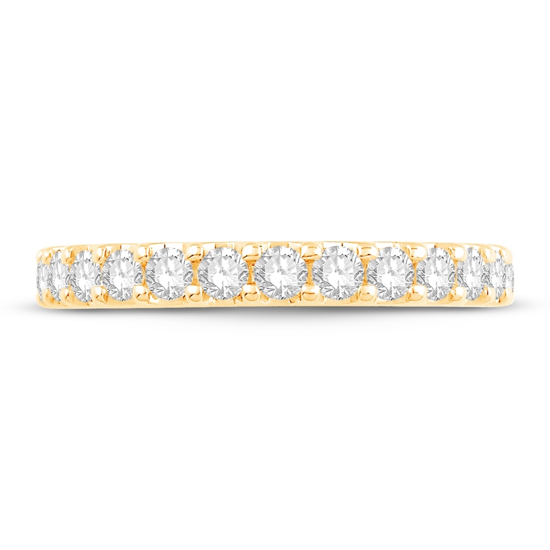 Diamond Eternity Band 1-1/2 ct tw Round-cut 14K Yellow Gold