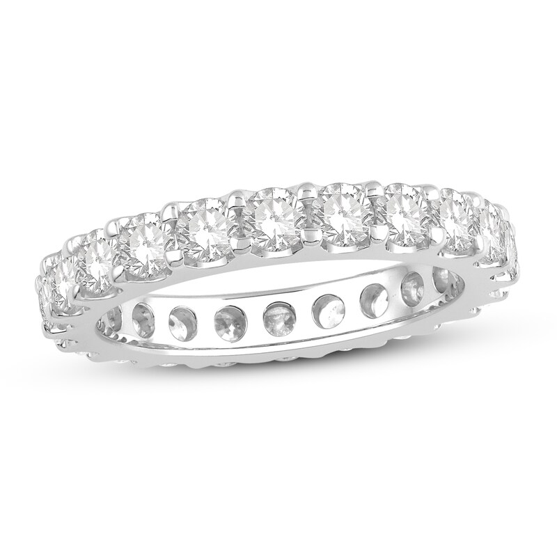 Main Image 1 of Adore Diamond Eternity Band 2 ct tw Round-cut 14K White Gold