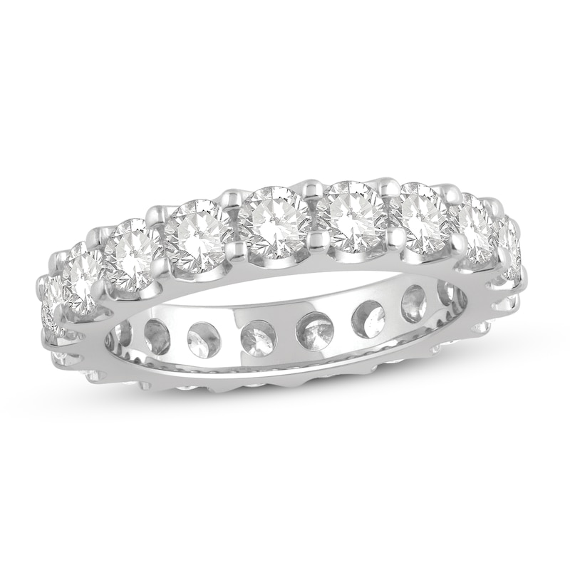 Main Image 1 of Adore Diamond Eternity Band 3 ct tw Round-cut 14K White Gold