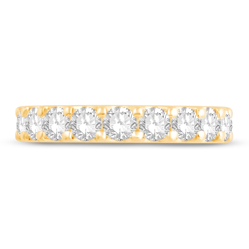 Diamond Eternity Band 3 ct tw Round-cut 14K Yellow Gold