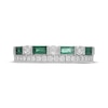 Thumbnail Image 1 of Neil Lane Emerald Anniversary Ring 3/8 ct tw Diamonds 14K White Gold