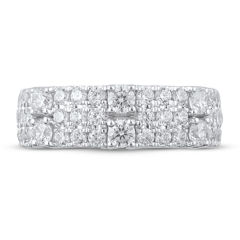 Diamond Anniversary Ring 1-1/2 ct tw Round-Cut 14K White Gold
