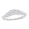Thumbnail Image 1 of Adore Diamond Contour Ring 3/8 ct tw Round-cut 14K White Gold