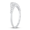 Thumbnail Image 2 of Adore Diamond Contour Ring 3/8 ct tw Round-cut 14K White Gold