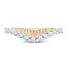 Diamond Contour Ring 3/8 ct tw Round-cut 14K Yellow Gold