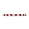 Thumbnail Image 3 of Neil Lane Ruby & Diamond Anniversary Ring 1/5 ct tw 14K Rose Gold