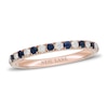Thumbnail Image 0 of Neil Lane Blue Sapphire & Diamond Anniversary Ring 1/5 ct tw 14K Rose Gold