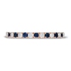 Thumbnail Image 2 of Neil Lane Blue Sapphire & Diamond Anniversary Ring 1/5 ct tw 14K Rose Gold