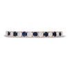 Thumbnail Image 3 of Neil Lane Blue Sapphire & Diamond Anniversary Ring 1/5 ct tw 14K Rose Gold
