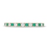Neil Lane Emerald & Diamond Anniversary Ring 1/5 ct tw 14K Yellow Gold