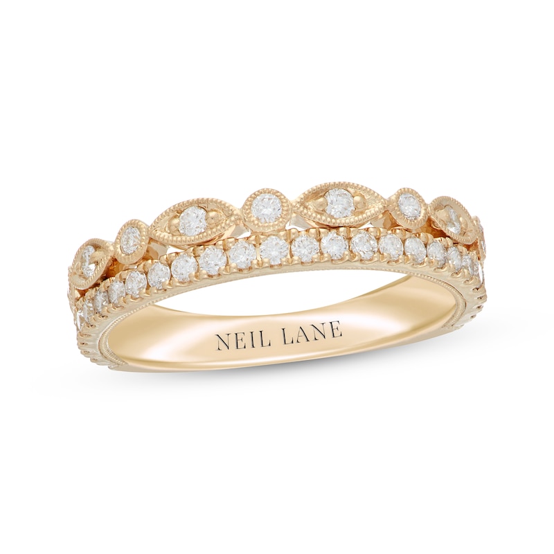 Neil Lane Diamond Anniversary Ring 1/2 ct tw Round-Cut 14K Yellow Gold