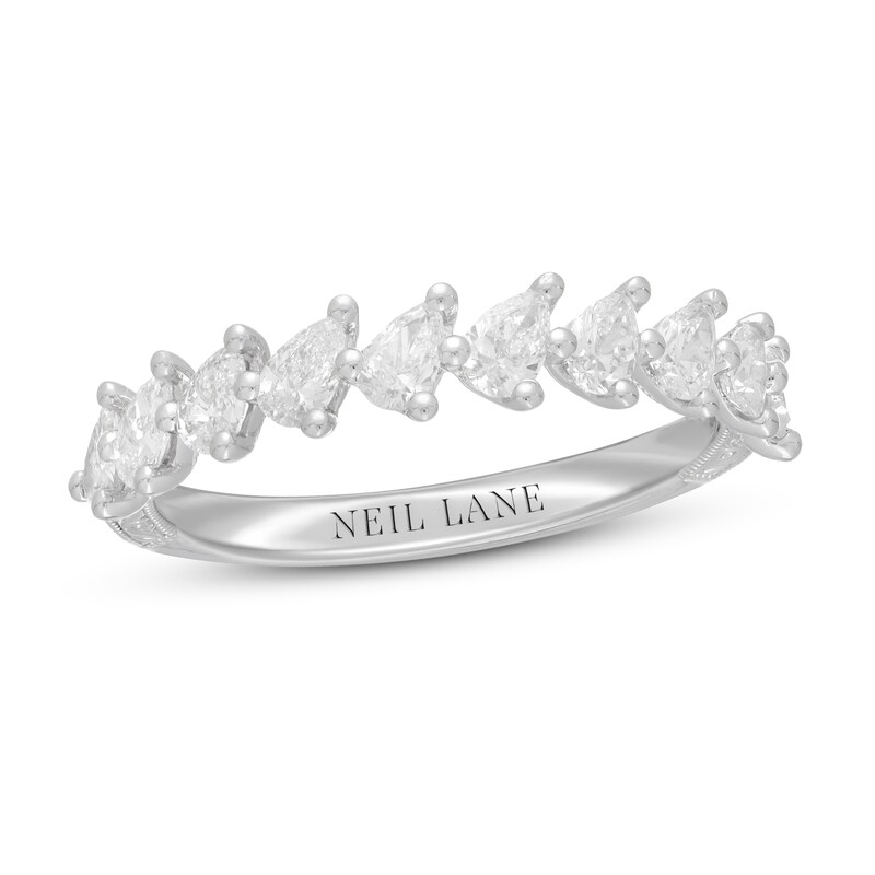 Main Image 1 of Neil Lane Premiere Diamond Anniversary Ring 3/4 ct tw Pear-Shaped 14K White Gold