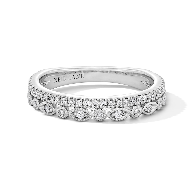 Main Image 3 of Neil Lane Diamond Anniversary Ring 1/4 ct tw Round-cut 14K White Gold